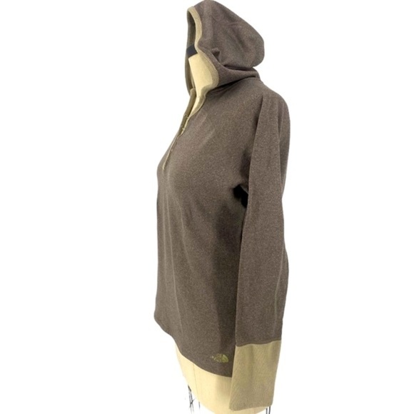North Face half button up Color block Hoodie SZ Medium - Picture 3 of 9